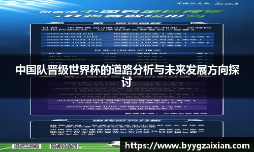 中国队晋级世界杯的道路分析与未来发展方向探讨