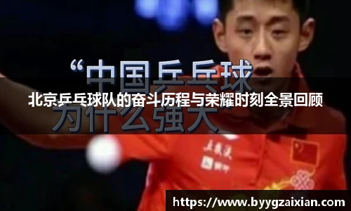 北京乒乓球队的奋斗历程与荣耀时刻全景回顾